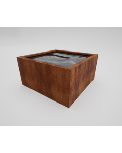 Cube Garden Pond - Corten Steel