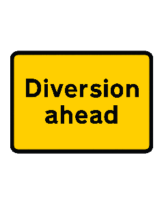 Road Diversion Sign