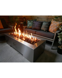 Premium Stainless Steel Rectangular Gas Fire Pit