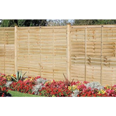 Larch Lap Fence Panel