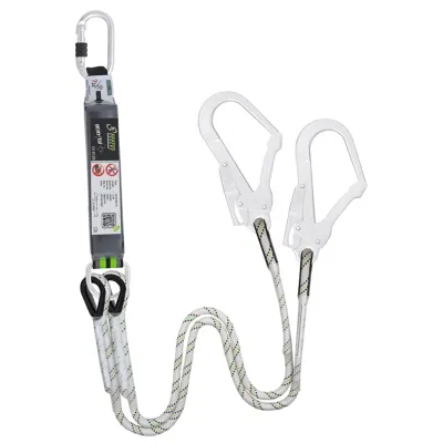 Gravity Y Forked Shock Absorbing Kernmantle Rope Lanyard