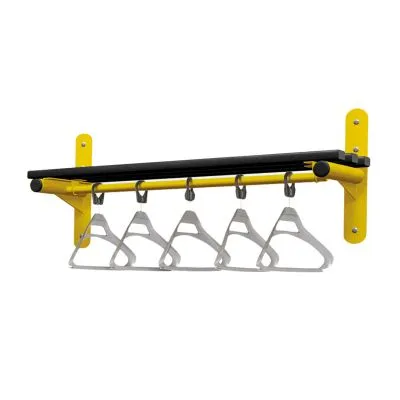 Cloakroom Wall Mounted Shelf & Rail