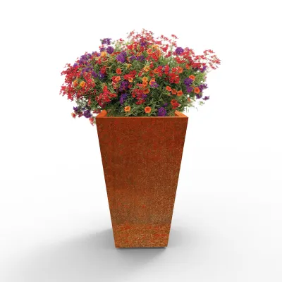 Rustic Tall Tapered Planter