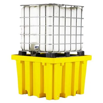 Single IBC Spill Containment Pallet - Tall - With Grid Single IBC Spill Containment Pallet - Tall - With Grid