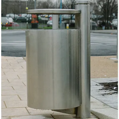 Steel Pedestal Public Litter Bin Steel Pedestal Public Litter Bin