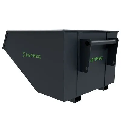 Tipping Skip with Manitou Attachment